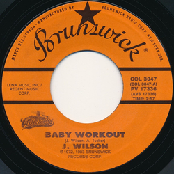Jackie Wilson Baby Workout / I'll Be Satisfied Vinyl 7" USED