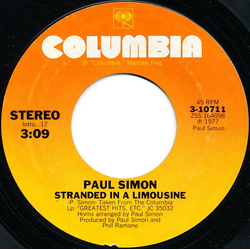 Paul Simon Stranded In A Limousine / Have A Good Time Vinyl 7" USED