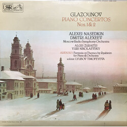 Alexander Glazunov / Anton Stepanovich Arensky Piano Concertos Nos. 1 & 2 / Fantasia On Themes By Ryabinin Vinyl LP USED