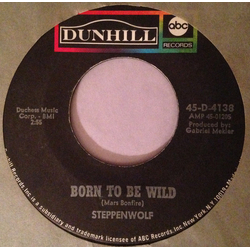 Steppenwolf Born To Be Wild Vinyl 7" USED