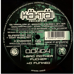 OD404 Bad Mother Fucker / D Funked Vinyl 12" USED
