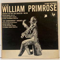 William Primrose / Sir William Walton / Paul Hindemith Concerto For Viola And Orchestra / "Der Schwanendreher" Vinyl LP USED