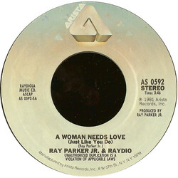 Raydio A Woman Needs Love (Just Like You Do) VINYL 7" USED