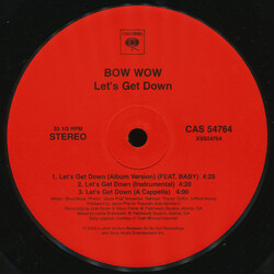 Bow Wow Let's Get Down USED VINYL 12INCH 33 S RPM