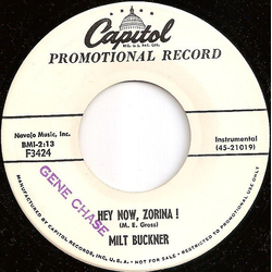 Milt Buckner Hey Now, Zorina! / The Late Late Show Vinyl 7" USED