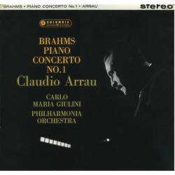 Johannes Brahms / Claudio Arrau / Carlo Maria Giulini / Philharmonia Orchestra Brahms Piano Concerto No. 1 Vinyl LP USED