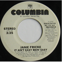 Janie Fricke It Ain't Easy Being Easy Vinyl 7" USED