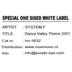 System F Dance Valley Theme 2001 Vinyl 12" USED