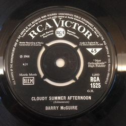 Barry McGuire Cloudy Summer Afternoon Vinyl 7" USED