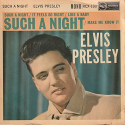 Elvis Presley Such A Night Vinyl 7" USED