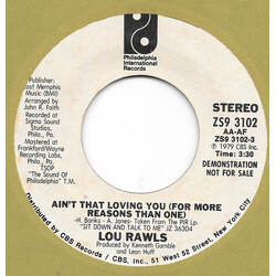 Lou Rawls Ain't That Loving You (For More Reasons Than One) USED VINYL 7INCH 45 RPM PROMO