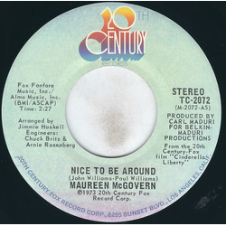 Maureen McGovern Nice To Be Around Vinyl 7" USED