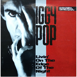 Iggy Pop Livin' On The Edge Of The Night Vinyl 12" USED