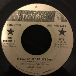 Guy Mitchell If I Had My Life To Live Over Vinyl 7" USED