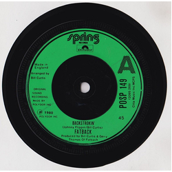 The Fatback Band Backstrokin' Vinyl 7" USED
