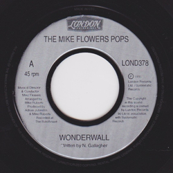 The Mike Flowers Pops Wonderwall Vinyl 7" USED