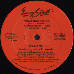 In-Sync (2) / Jerry Edwards Sometimes Love Vinyl 12" USED
