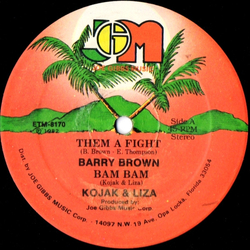 Barry Brown / Nigger Kojak & Liza Them A Fight / Bam Bam Vinyl 12" USED