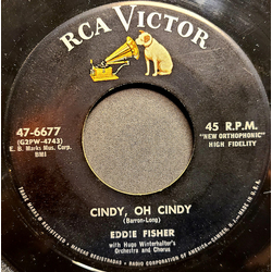 Eddie Fisher / Hugo Winterhalter's Orchestra And Chorus Cindy, Oh Cindy / Around The World Vinyl 7" USED