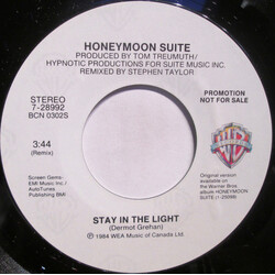 Honeymoon Suite Stay In The Light USED VINYL 7INCH 45 RPM PROMO