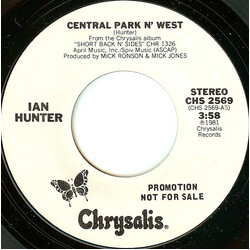 Ian Hunter Central Park N' West USED VINYL 7INCH 45 RPM PROMO STYRENE
