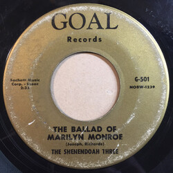 The Shenendoah Three The Ballad Of Marilyn Monroe/Sundown USED VINYL 7INCH 45 RPM SINGLE