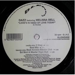 Dazz / Melissa Bell Love's In Need Of Love Today Vinyl 12" USED