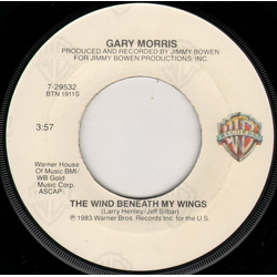 Gary Morris The Wind Beneath My Wings Vinyl 7" USED