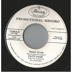 Patti Page Trust In Me USED VINYL 7INCH 45 RPM PROMO