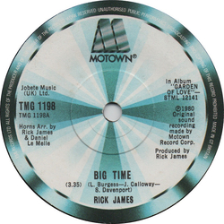 Rick James Big Time Vinyl 7" USED
