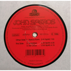 John Sferos Trance Form Vinyl 12" USED