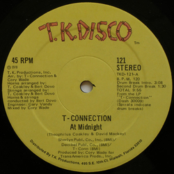 T-Connection At Midnight Vinyl 12" USED