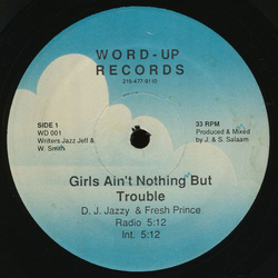 DJ Jazzy Jeff & The Fresh Prince Girls Ain’t Nothing But Trouble Vinyl 12" USED
