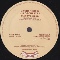 David Rose & His Orchestra / Ella Fitzgerald The Stripper / Ev'ry Time We Say Goodbye USED VINYL 7INCH 45 RPM SINGLE STEREO