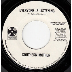 Southern Mother Everyone Is Listening USED VINYL 7INCH 45 RPM PROMO