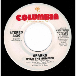 Sparks Over The Summer USED VINYL 7INCH 45 RPM STEREO PROMO SINGLE