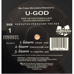 U-God Bizarre Vinyl 12" USED