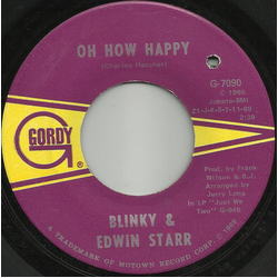 Blinky / Edwin Starr Oh How Happy / Ooo Baby Baby Vinyl 7" USED
