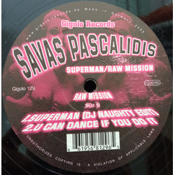 Savas Pascalidis Superman / Raw Mission Vinyl 12" USED