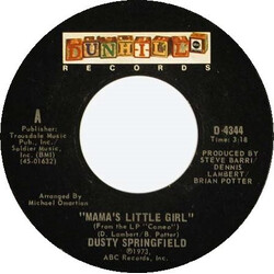 Dusty Springfield Mama's Little Girl USED VINYL 7INCH 45 RPM SINGLE