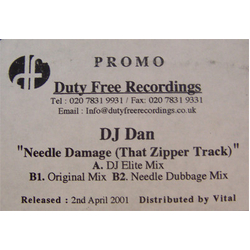 DJ Dan Needle Damage (That Zipper Track) Vinyl 12" USED