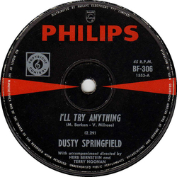 Dusty Springfield I'll Try Anything Vinyl 7" USED