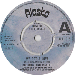 Bookham And Riskett We Got A Love Vinyl 7" USED