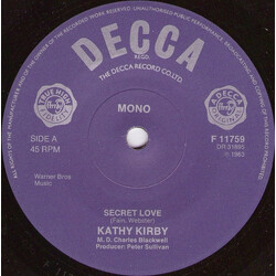 Kathy Kirby Secret Love USED VINYL 7INCH 45 RPM SINGLE REISSUE MONO