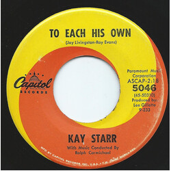 Kay Starr To Each His Own / Make A Circle USED VINYL 7INCH SINGLE