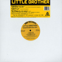 Little Brother (3) Whatever You Say / Light It Up Vinyl 12" USED