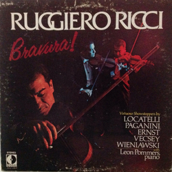 Ruggiero Ricci / Leon Pommers Bravura! - Virtuoso Showstoppers By Locatelli, Paganini, Ernst, Vecsey, Wieniawski Vinyl LP USED