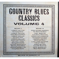 Various Country Blues Classics Volume 4 Vinyl LP USED