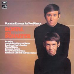 Rostal & Schaefer Popular Encores For Two Pianos Vinyl LP USED