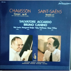 Ernest Chausson / Camille Saint-Saëns / Salvatore Accardo / Bruno Canino Concert Op. 21 / Sonata No. 1 Vinyl LP USED